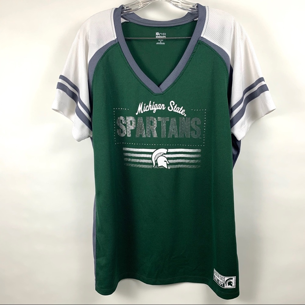 Michigan State Spartans MSU Women’s Jersey Sz 2XL